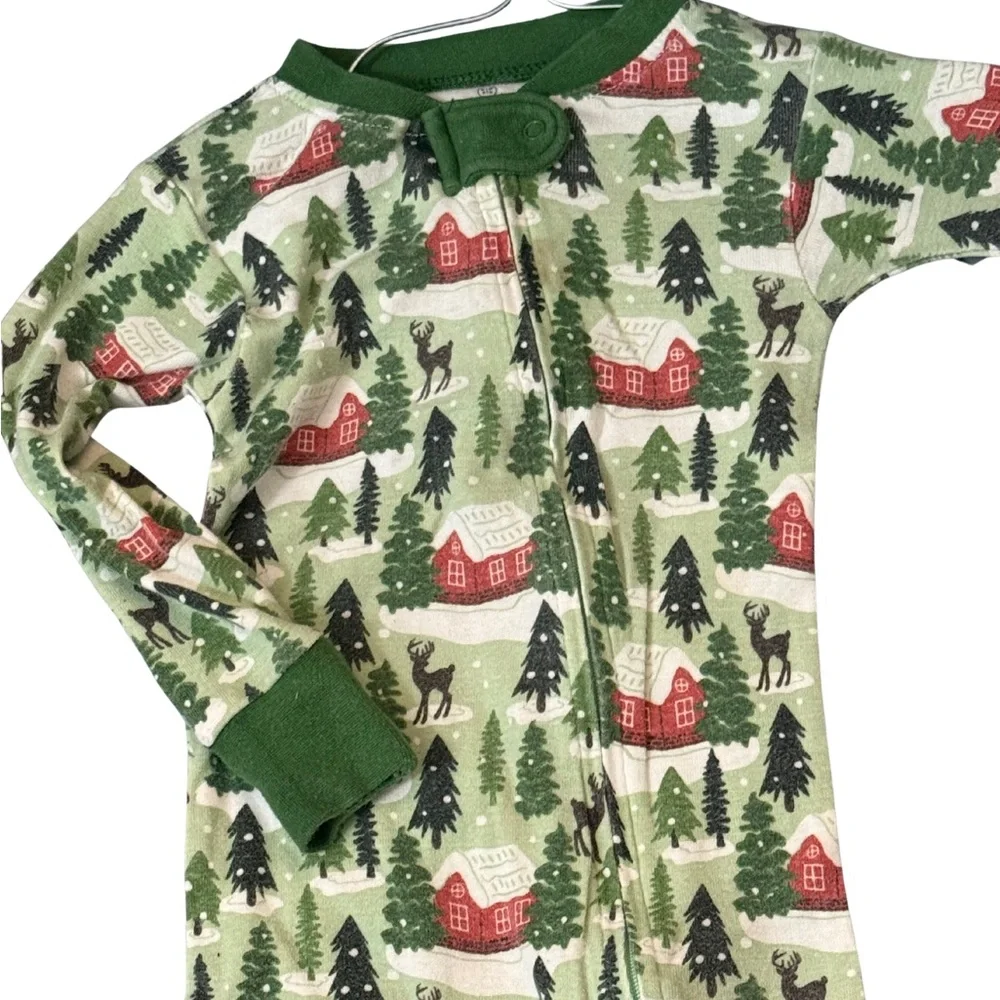 The Honest Company Forest‎ Cabin Print Footie